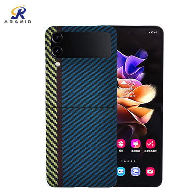 Gemengd Kleuren Aangepast Logo Aramid Fiber Phone Case voor Samsung-Tik 4