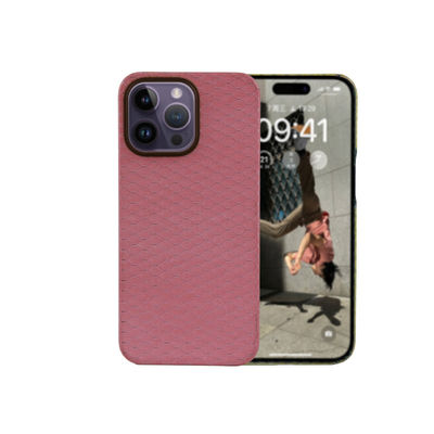 Ultra Dunne Roze Kleur Luxe Aramide Koolstof Glasvezel Magnetische Telefoonhoes voor iPhone 16 Pro Max