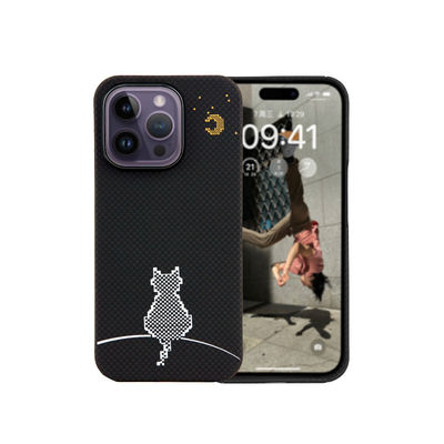 Ultra Dunne 0,8 mm Dikte 16 g Gewicht Vuilbestendige Aramidvezel telefoonhoes voor iPhone 16 Pro Max