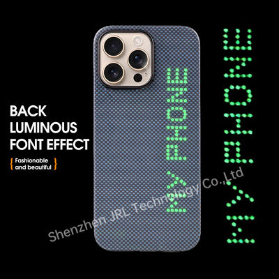 Glow In The Dark Super Light Aramid Carbon Fiber Mobile Cover voor iPhone 17 Pro
