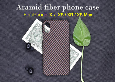 Het uiterst dunne Geval van de de Vezeltelefoon van Aramid van de Steenstijl Echte voor iPhone X