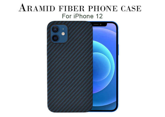 Geval van de Vezeliphone van Super Slim het Mooie Blauwe Aramid voor iPhone 12 Pro Maximum