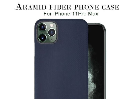 Blauw de Vezelgeval van Max Aramid Fiber Case Carbon van het Kleureniphone 11 Pro