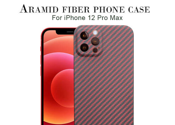 Van het Gevalaramid van de koolstofvezel Gevallen van de de Vezel de Mobiele Telefoon voor iPhone 12 Promax kevlar phone case