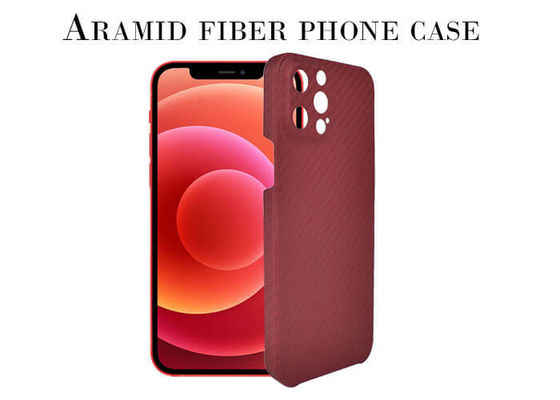 Rode het Gevalsgs van Aramid van de Kleurencamera Volledige Bescherming voor iPhone 12 Pro Maximum