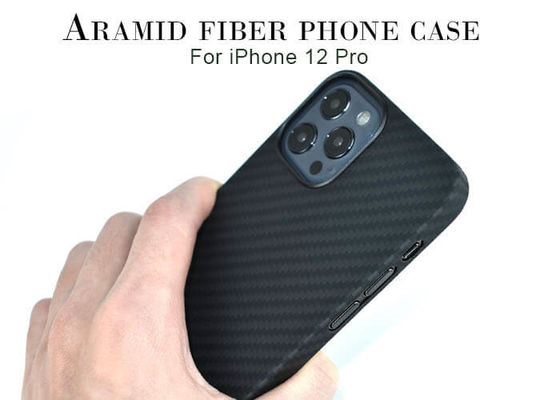 Plastic Ring Black Color Aramid Fiber-Telefoongeval voor iPhone 12 12 Pro