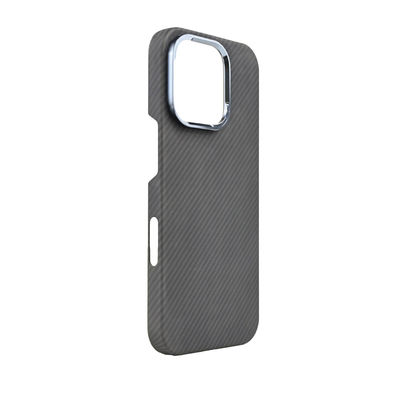 Aangepaste Metalen Frame Magnetische Aramid Carbon Fiber Telefoonhoes voor iPhone 16 Pro
