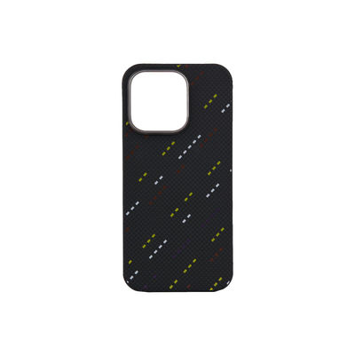 Gepersonaliseerd Pattern Logo Power Case Anti-Knock Aramid Carbon Fiber Phone Case voor iPhone 16 Pro Max