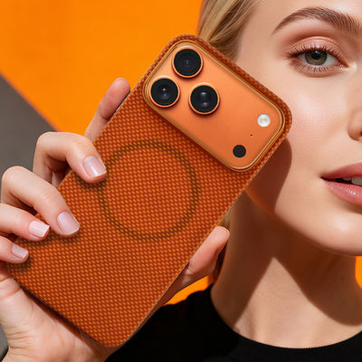 Premium Aramide Koolstofvezel Mobiele Cover met Metalen Frame voor iPhone 17 Pro Max