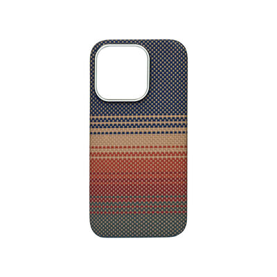 Gepersonaliseerd Sunset Pattern Super Thin Aramid Carbon Fiber Mobile Cover voor iPhone 17 Pro