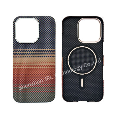Gepersonaliseerd Sunset Pattern Super Thin Aramid Carbon Fiber Mobile Cover voor iPhone 17 Pro