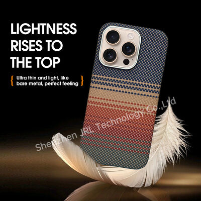 Gepersonaliseerd Sunset Pattern Super Thin Aramid Carbon Fiber Mobile Cover voor iPhone 17 Pro
