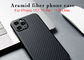 Het militaire van de het Gevalkoolstof van Aramid van het Rang Materiële iPhone 11 Geval van de de Vezeltelefoon