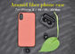 Het oranje Geval van de de Vezeltelefoon van Kleuren Echte Aramid voor iPhone X, Beschermend Geval