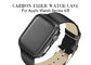 Zwarte het Horlogereeks 4 van Kleurenmatte finish carbon aramid fiber Apple Geval