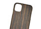 Antivingerafdrukken iPhone 11 Gegraveerd Ebony Wood Phone Case
