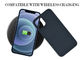 Van het iPhone 12aramid van kras het Bestand Matte Surface Blue Geval van de de Koolstofvezel