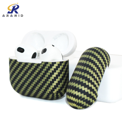 OEM/ODM het Geval van Airpods van de Koolstofvezel met Geweven Oppervlakte